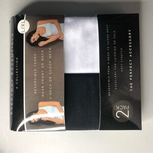 Everyday essential NWT Reversible from V-neck/Scoop neck 2 Pack Tanks size L-XL.